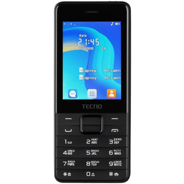 Акція на Мобильный телефон TECNO T454 2SIM Black від MOYO