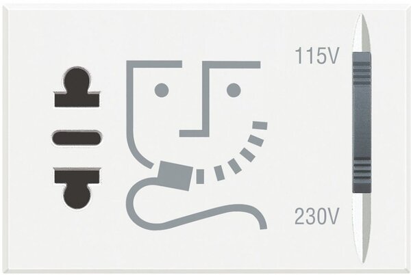 

Розетка Legrand для бритв Bticino Axolute, Белый