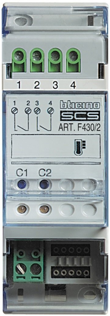 

Активирующее устройство Legrand Bticino для системы термоконтроля, 2 реле, DIN