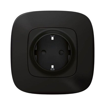 

Умная розетка 2К + З 16А 230В. Антрацит. Valena Allure with NETATMO