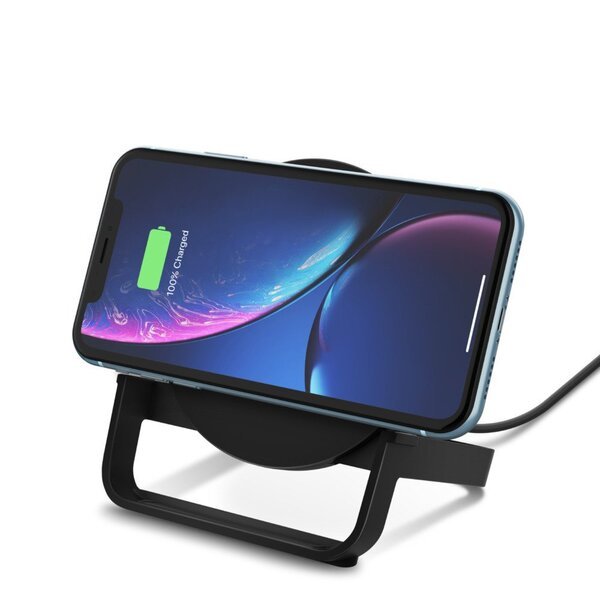 

Беспроводное зарядное устройство Belkin Qi Wireless Fast Charging Universal Stand 10W Black (F7U083VFBLK-APL)