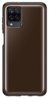 Чехол Samsung для Galaxy A12 Soft Clear Cover Black (EF-QA125TBEGRU)