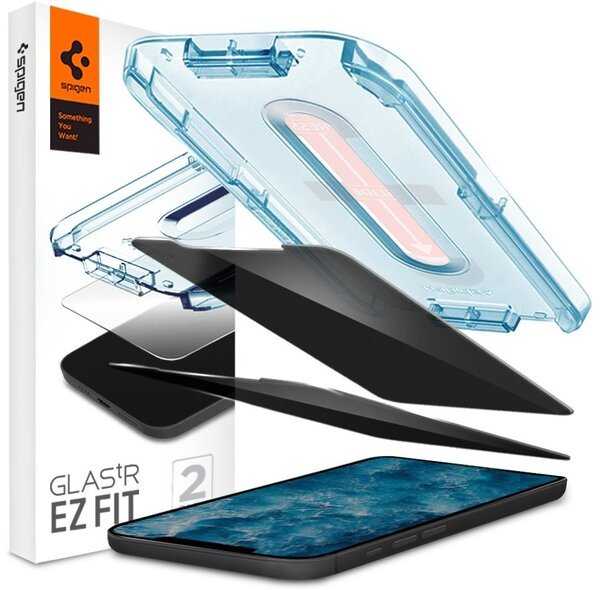 

Защитное стекло Spigen для iPhone 12/12 Pro Glas tR EZ Fit Privacy (2Pack)