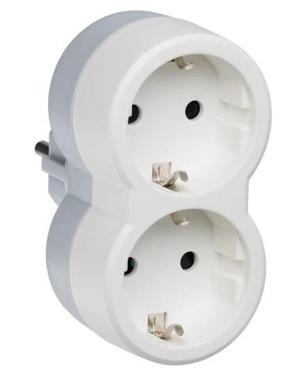 

Многорозеточний блок Legrand Елиум 2x2К 16А вертикальное подключение, белый (50655)