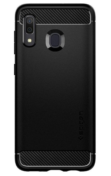 

Чехол Spigen для Galaxy A30 Rugged Armor Matte Black