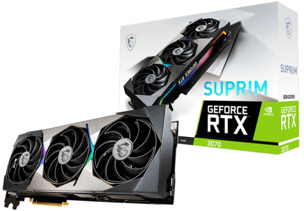 

Вiдеокарта MSI GeForce RTX3070 8GB GDDR6 SUPRIM (RTX_3070_SUPRIM_8G)