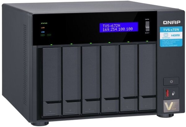 

Сетевое хранилище QNAP TVS-672N-i3-4G