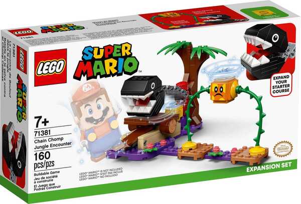 

Конструктор LEGO Super Mario ™ Встреча в джунглях с Кусакой на цепи. Дополнительный уровень. 71381