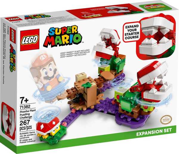 

Конструктор LEGO Super Mario ™ Головоломка с растением-пираньей. Дополнительный уровень. 71382