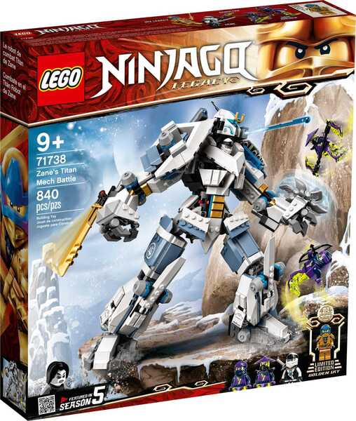 Акція на LEGO 71738 Ninjago Битва с роботом Зейна від MOYO