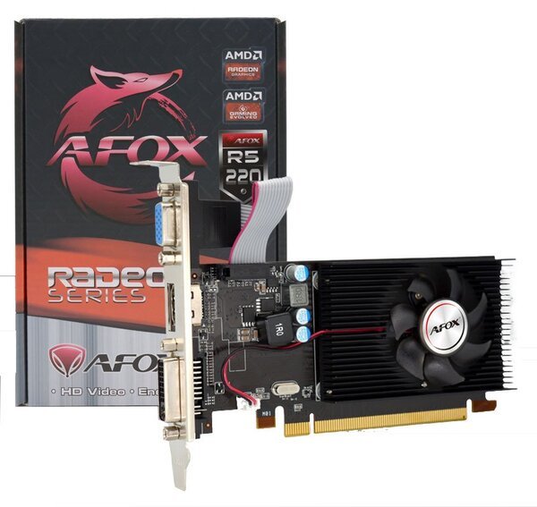 

Видеокарта AFOX Radeon R5 220 2GB DDR3 (AFR5220-2048_D3L5)