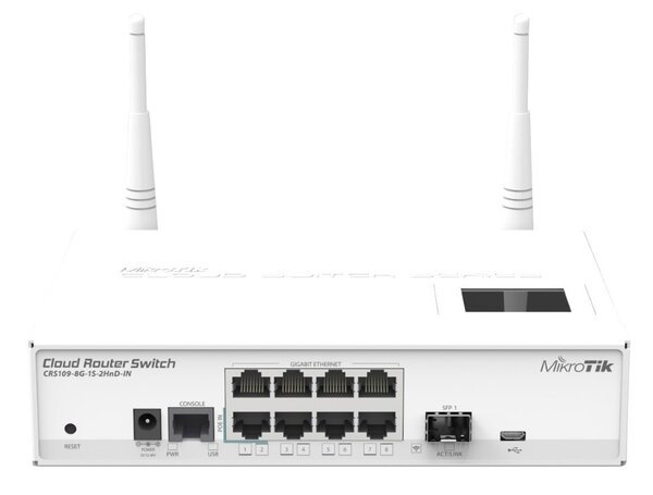 

Комутатор MikroTik Cloud Router Switch CRS109-8G-1S-2HnD-IN (CRS109-8G-1S-2HND-IN)