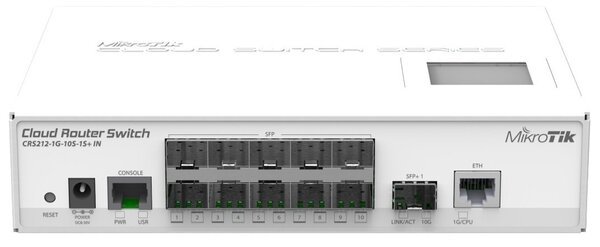 

Комутатор MikroTik Cloud Router Switch CRS212-1G-10S-1S+IN (CRS212-1G-10S-1S+IN)