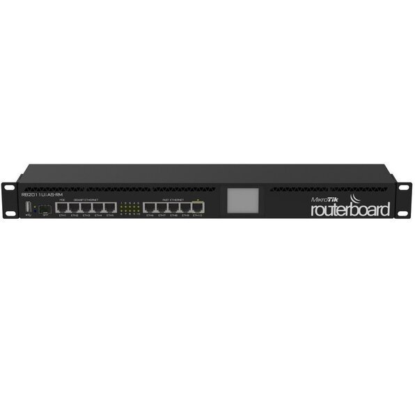 Акция на Маршрутизатор MikroTik RouterBOARD 2011UiAS 5xFE, 5xGE, 1xSFP, RouterOS L5, LCD panel, rack (RB2011UIAS-RM) от MOYO