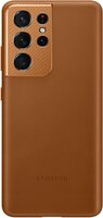 Чехол Samsung для Galaxy S21 Ultra (G998) Leather Cover Brown (EF-VG998LAEGRU)