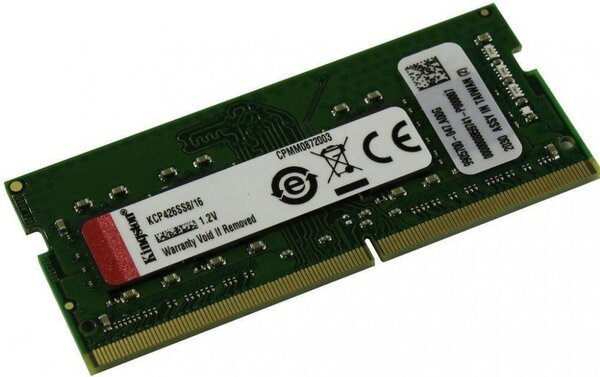Акція на Память для ноутбука Kingston DDR4 2666 16GB SO-DIMM (KCP426SS8/16) від MOYO