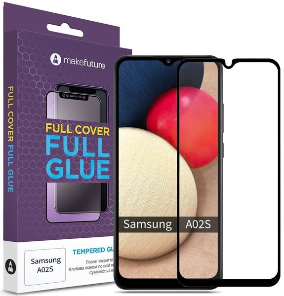 

Защитное стекло MakeFuture Galaxy A02s/A03s Full Cover Full Glue (MGF-SA02S)