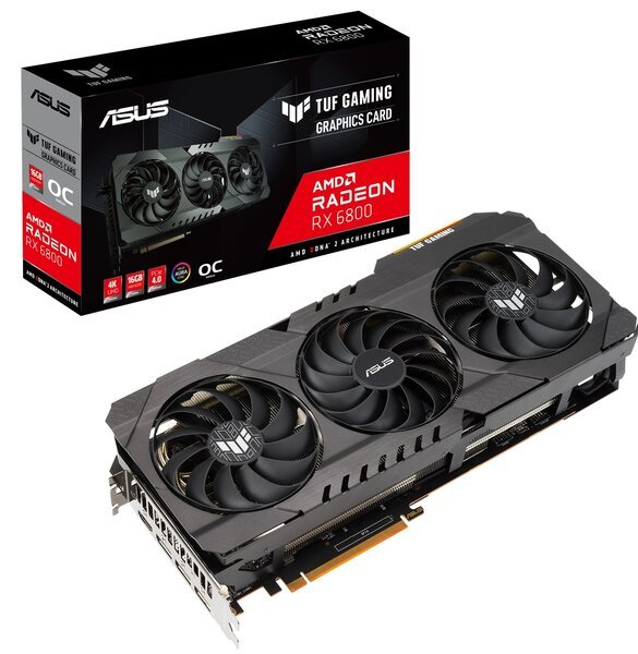

Видеокарта ASUS Radeon RX 6800 16GB DDR6 TUF OC Gaming (TUF-RX6800-O16G-GAMING)
