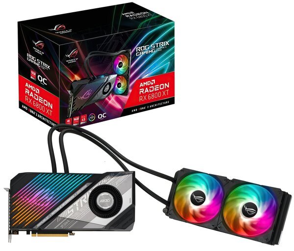 

Видеокарта ASUS Radeon RX 6800 XT 16GB DDR6 (STRIX-LC-RX6800XT-O16G-G)