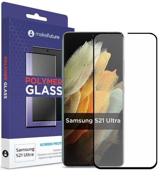 

Защитное стекло MakeFuture Galaxy S21 Ultra(G998) Polymer Glass (MGP-SS21U)