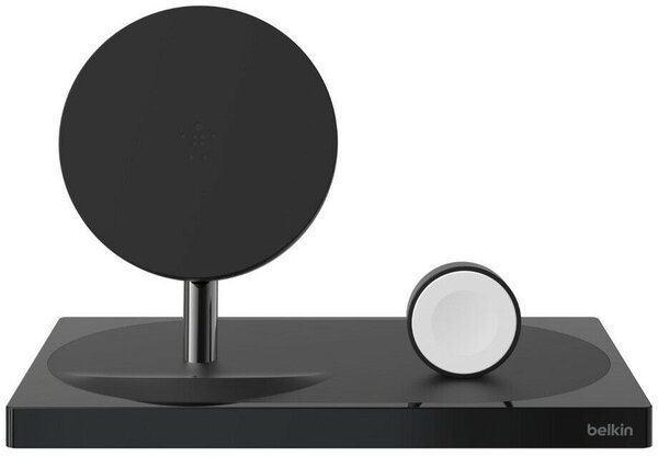 

Беспроводное ЗУ Belkin 2-in-1 Wireless Pad/Stand/Apple Watch Black (F8J234VFBLK-APL)