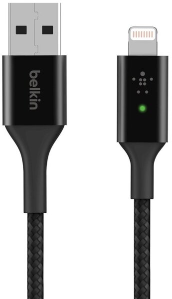 

Кабель Belkin USB-A - Lightning, BRAIDED, 1.2m, black