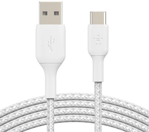 

Кабель Belkin USB-A - USB-С, BRAIDED, 3m, white