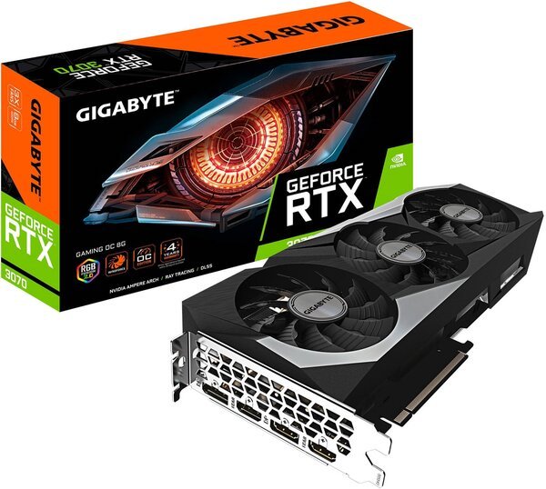 

Видеокарта Gigabyte GeForce RTX3070 8GB GDDR6 GAMING OC (GV-N3070GAMING_OC-8GD)