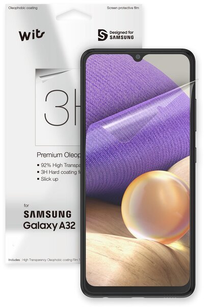 Акція на Защитная плёнка Samsung для Galaxy A32 3H Protective Film Transparency (GP-TFA325WSATW) від MOYO