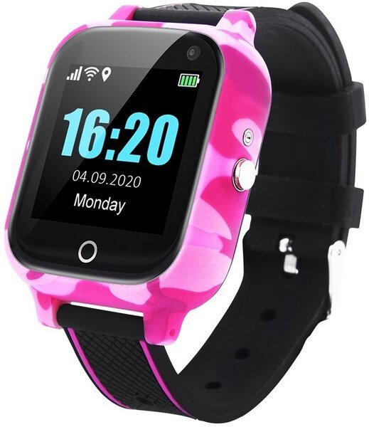 

Смарт-часы GOGPS T01 с трекером и термометром Pink