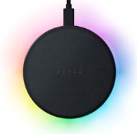 Бездротове зарядний пристрій Razer Chroma RGB Charging Pad 10W Black (RC21-01600100-R371)