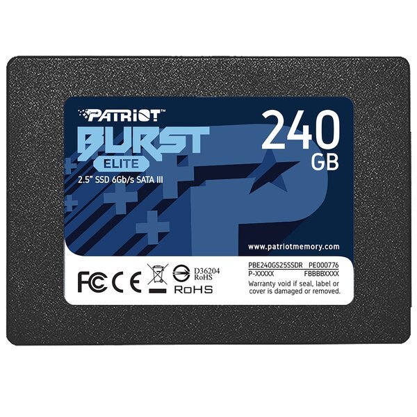 Акція на Твердотельный накопитель SSD 2.5" Patriot 240GB SATA TLC Burst Elite (PBE240GS25SSDR) від MOYO