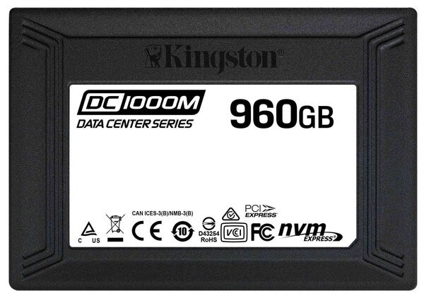 

Твердотельный накопитель SSD U.2 NVMe Kingston DC1000M 960GB Enterprise (SEDC1000M/960G)
