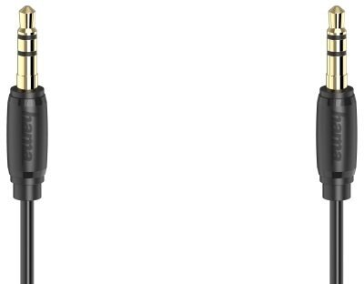 

Кабель НАМА MiniJack Stereo Gold 1.5m Black (00205118)