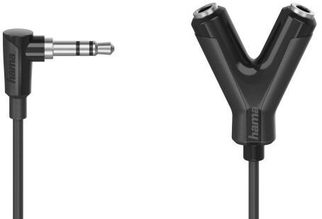 

Адаптер НАМА MiniJack - 2x3.5mm Jack Stereo Black (00205190)