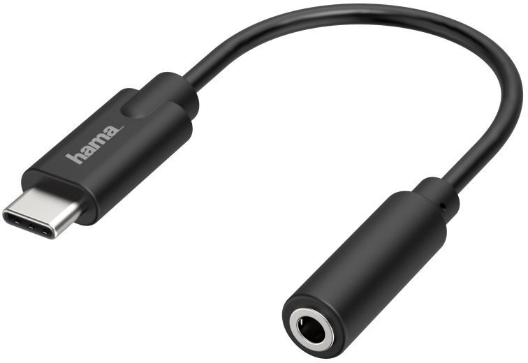 

Адаптер НАМА USB-C to 3.5 mm Jack Stereo Black (00205282)