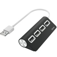 USB-хаб НАМА 4 Ports USB 2.0 Black/White (00200119)