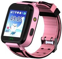 Детские телефон-часы с GPS трекером GOGPS К07 розовый