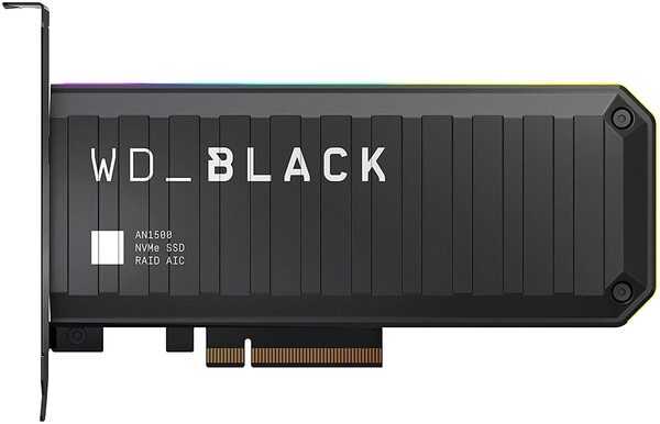 

SSD накопитель AIC WD_BLACK AN1500 1TB NVMe PCIe 3.0 8x RGB (WDS100T1X0L)