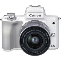 Фотоаппарат CANON EOS M50 Mark II + 15-45 мм f/3.5-6.3 IS STM White(4729C028)