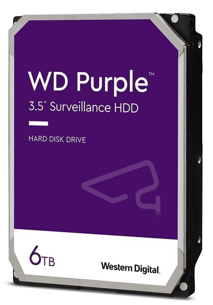 

Жесткий диск WD 3.5" SATA 3.0 6TB 5400 128MB Purple Surveillance