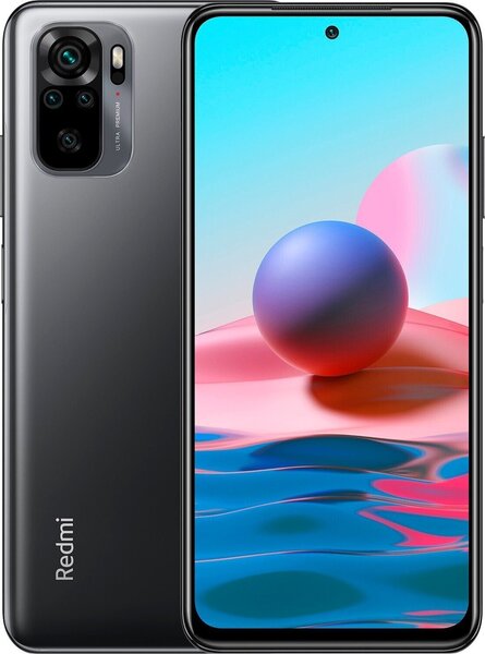 

Смартфон Xiaomi Redmi Note 10 4/64Gb Onyx Gray (M2101K7AG)