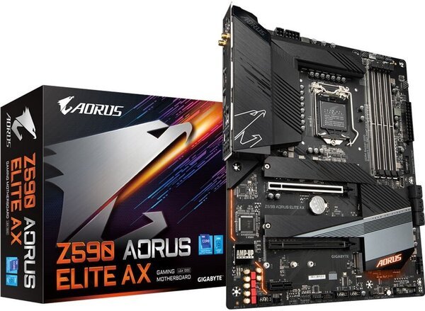 

Материнская плата GIGABYTE Z590 AORUS ELITE AX ATX (Z590_AORUS_ELITE_AX)