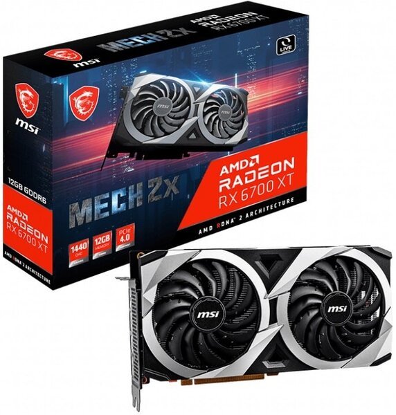 

Видеокарта MSI Radeon RX 6700 XT 12GB DDR6 MECH (RX_6700_XT_MECH_2X_12G)