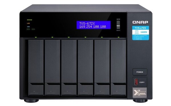

Сетевое хранилище QNAP TVS-672X-I3-8G (TVS-672X-I3-8G)