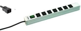 

Блок розеток ZPAS 19 "1U 7хС13, с индикатором, вилка С20 (WZ-LZ-997L073-011)