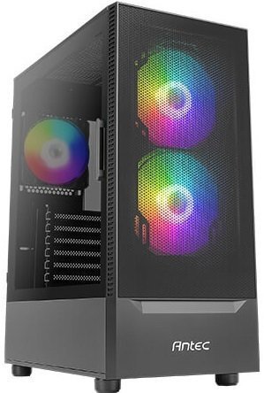 

Корпус Antec NX410 Gaming, MidT, 2*USB2.0, 1*USB3.0, 2*140+2*120ARGB,стекло (бок. панель),без БП,чер (0-761345-81041-8)