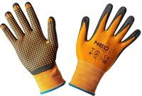 Перчатки NEO рабочие, нейлон с нитриловыми точками, размер 8 (97-621-8)