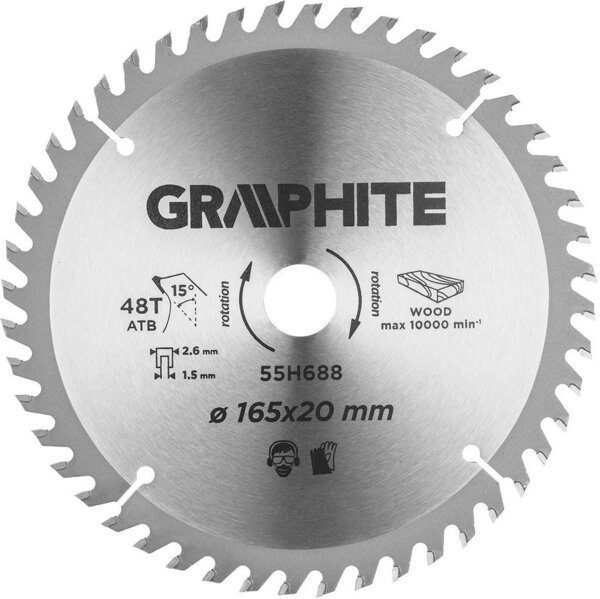 

Диск пильный GRAPHITE 55H688
