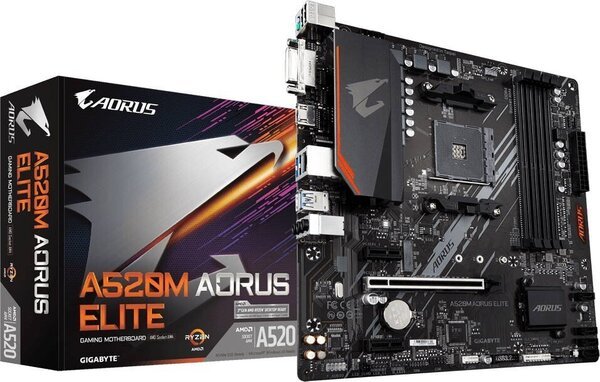 

Материнская плата GIGABYTE A520M AORUS ELITE sAM4